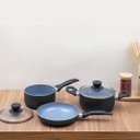 Ver imagem 5 de Jogo de Panelas 3 Pçs Antiaderentes de Cerâmica e Alumínio - Oikos