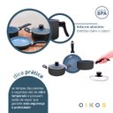 Ver imagem 4 de Jogo de Panelas 3 Pçs Antiaderentes de Cerâmica e Alumínio - Oikos