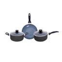 Ver imagem 1 de Jogo de Panelas 3 Pçs Antiaderentes de Cerâmica e Alumínio - Oikos