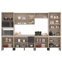 Ver imagem 7 de Cozinha Modulada Demóbile 6 Peças Firenze C6p127 Amendola/nude Prime Tx