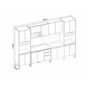 Ver imagem 3 de Cozinha Modulada Demóbile 6 Peças Firenze C6p127 Amendola/nude Prime Tx