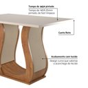 Ver imagem 5 de Mesa de Jantar 4 Lugares Retangular Tampo de MDP Nubia Bege/Mel/Blonde