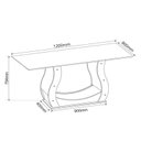 Ver imagem 4 de Mesa de Jantar 4 Lugares Retangular Tampo de MDP Nubia Bege/Mel/Blonde