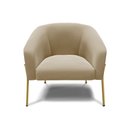 Ver imagem 5 de Poltrona Decorativa Pé de Ferro Dourado Kit 2 Stella Suede D03 - D'Rossi