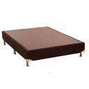 Ver imagem 1 de Cama Box Base Casal Universal Suede Brown (138x188x30) - Ortobom