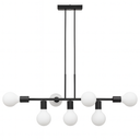 Ver mais imagens de Luminária de Teto Pendente Rubis para 7 Lâmpadas 68cm Moderno Industrial - Preto