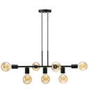 Ver imagem 7 de Luminária de Teto Pendente Rubis para 7 Lâmpadas 68cm Moderno Industrial - Preto