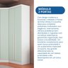 Módulo de Casal 2 Portas e 3 Gavetas Infinity - 8