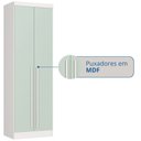 Ver imagem 6 de Guarda-Roupa Modulado 2 Portas 3 Gavetas com Prateleiras Infinity Verde/Branco/Pistache