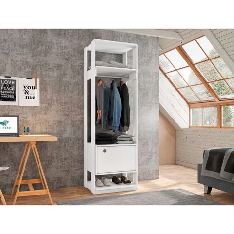 Guarda Roupa Roupeiro Modulo Titan com 1 Porta Moveis Leão