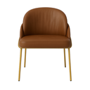 Ver imagem 6 de Cadeira Poltrona Decorativa Nuvem Premium Orgânico:courino Sintético Marrom