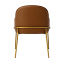 Ver imagem 5 de Cadeira Poltrona Decorativa Nuvem Premium Orgânico:courino Sintético Marrom