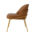 Ver imagem 7 de Cadeira Poltrona Decorativa Nuvem Premium Orgânico:courino Sintético Marrom