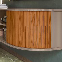 Rack Suspenso Modena Tvs até 60” Fendi Naturale 288133 Madetec - 4