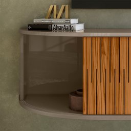 Rack Suspenso Modena Tvs até 60” Fendi Naturale 288133 Madetec - 3