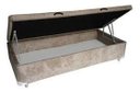 Ver imagem 2 de Cama Box Baú Solteiro Bege Suede 88x188