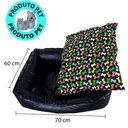 Ver imagem 2 de Cama Caminha Eco Pet Impermeável + Almofada Lavável Anti-alérgica Para Cachorro e Gato - M