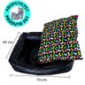 Cama Caminha Eco Pet Impermeável + Almofada Lavável Anti-alérgica Para Cachorro e Gato - M - 2