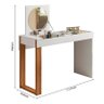 Escrivaninha Penteadeira Camarim Replay Branco/Cinamomo Mel - Mobler - 5