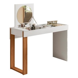 Escrivaninha Penteadeira Camarim Replay Branco/Cinamomo Mel - Mobler