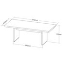 Ver imagem 2 de Mesa para Escritório para Reunião Grande Nogal/preto
