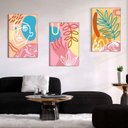 Ver imagem 1 de Kit com 3 Quadros Arte Abstrata em Lona 60x90cm