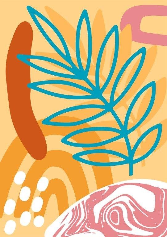 Kit com 3 Quadros Arte Abstrata em Lona 60x90cm - 4