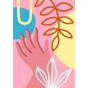 Ver imagem 3 de Kit com 3 Quadros Arte Abstrata em Lona 60x90cm