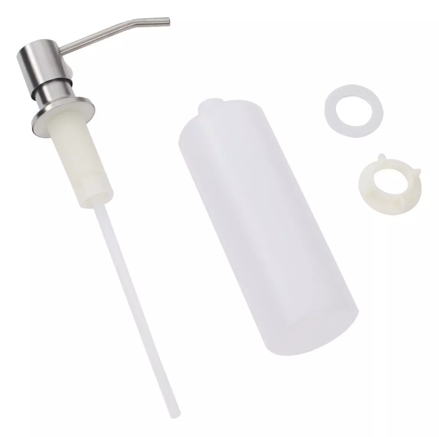 Dispenser Dosador Detergente Sabonete Embutir Aço Inox 300ml Next - 2