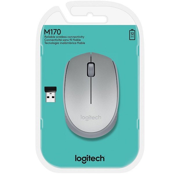 Mouse Optico sem Fio M170 Prata Logitech 910-005334 - 4