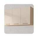 Ver imagem 3 de Armário Aéreo Clarice 118cm 3 Portas MDF Porta de Bater Milani Movelaria