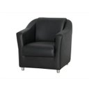 Ver imagem 5 de Kit 2 Poltronas Tilla Decorativa Escritório Corino Preto