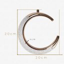 Ver imagem 2 de Pendente Led Lua Crescente 3k 4k 6k Cristal Dourado Bivolt