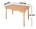 Ver imagem 6 de Mesa de Jantar Colonial Brisa Mesa 110x80 Cm + Mel Rustico