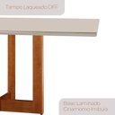Ver imagem 7 de Mesa de Jantar com 4 Cadeiras Madeira Maciça/MDF Vitória Bellini Creme Imbuia Natural