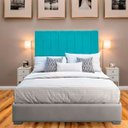 Ver imagem 2 de Cabeceira Estofada Moderna e Elegante para Cama de Casal 140 Eros Suede