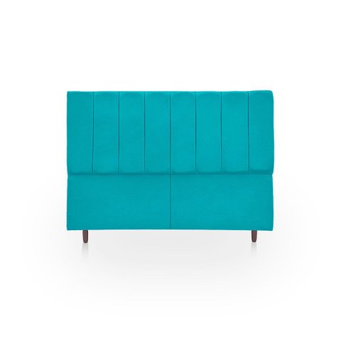 Cabeceira Estofada Moderna e Elegante para Cama de Casal 140 Eros Suede