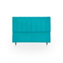 Ver imagem 1 de Cabeceira Estofada Moderna e Elegante para Cama de Casal 140 Eros Suede