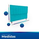 Ver imagem 6 de Cabeceira Estofada Moderna e Elegante para Cama de Casal 140 Eros Suede