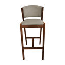 Ver imagem 4 de Kit 3 Banquetas Altas de Madeira Maciça Ana em Linho Premium Cor do Assento:bege Linho;cor da Estrut