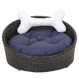 Cama Pet Chaise Redonda Fibra Sintética Alumínio Cão e Gato Trama Original Tabaco - 6