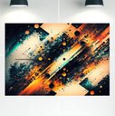 Ver imagem 1 de Quadro Decorativo Tela Canvas Abstratro Ref:qbab19 Lojall 150 X 100 Cm Borda Infinita