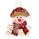 Ver imagem 1 de Kit 12 Placas de Natal Boneco de Neve Natalino 14cm