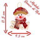 Ver imagem 2 de Kit 12 Placas de Natal Boneco de Neve Natalino 14cm