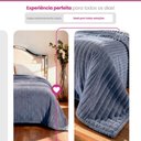 Ver imagem 2 de Manta Cobertor Casal Corttex Luster Canelada 180x220cm Microfibra Antialérgico Super Macio Premium