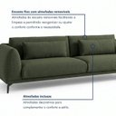Ver imagem 5 de Sofá Living 3 Lugares com Almofadas 210cm Siena