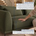 Ver mais imagens de Sofá Living 3 Lugares com Almofadas 210cm Siena