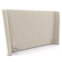 Ver imagem 1 de Cabeceira Cama Box King 195cm Nicea P02 Veludo Bege - Mpozenato