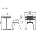 Ver imagem 5 de Kit Escolar Individual Vermelho Mesa e Cadeira Infantil 03 a 06 Anos