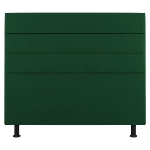 Cabeceira Cama Box Casal Queen Size Malik 160cm Suede Verde - Abmaza